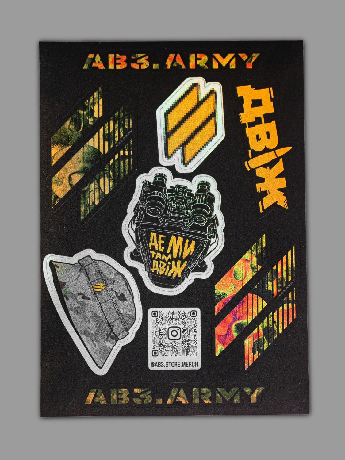 Sticker Pack "AB3 ARMY"
