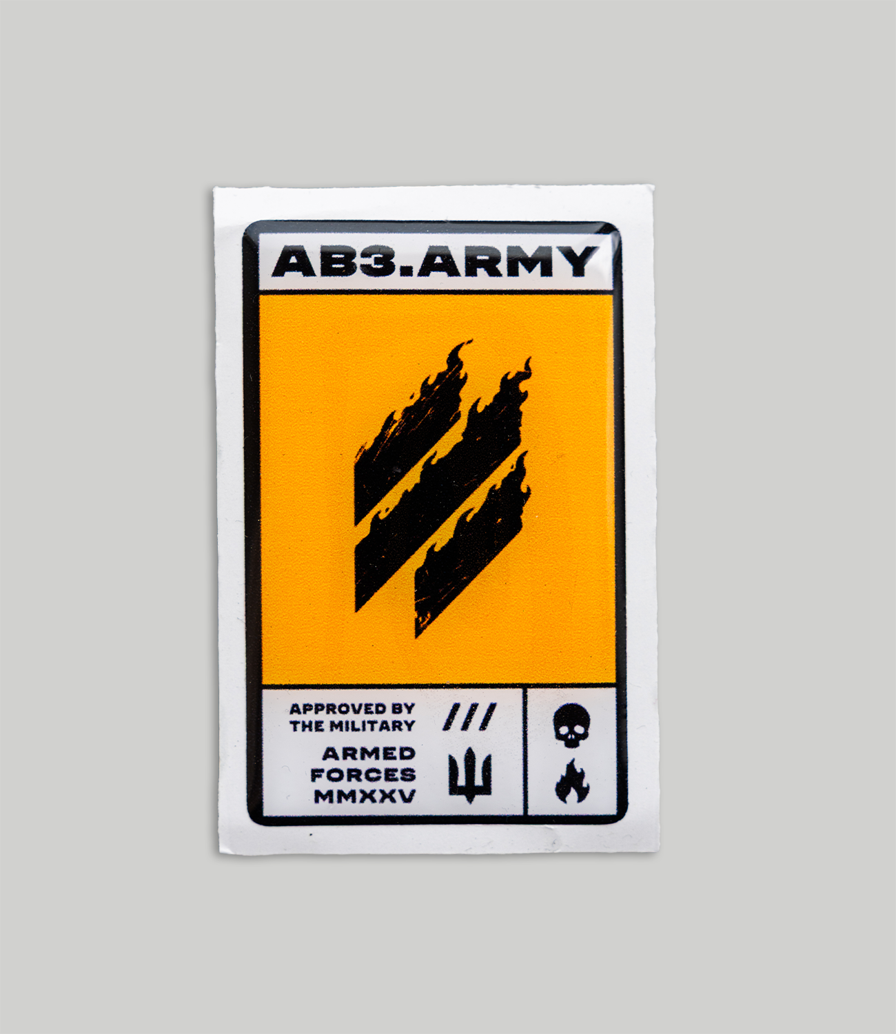 Sticker Ab3 Army Fire Resin