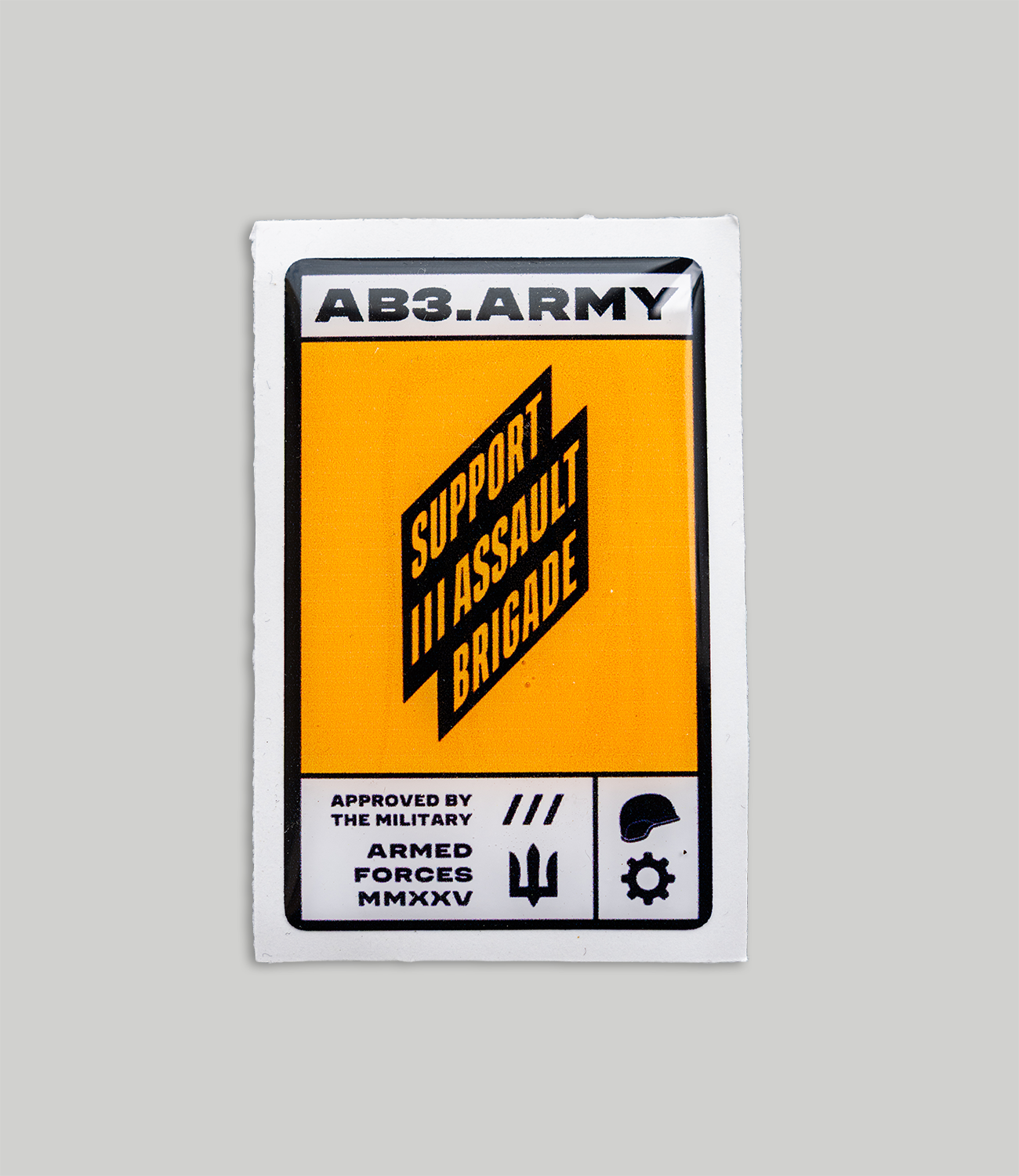 Sticker Ab3 Army Support Resin