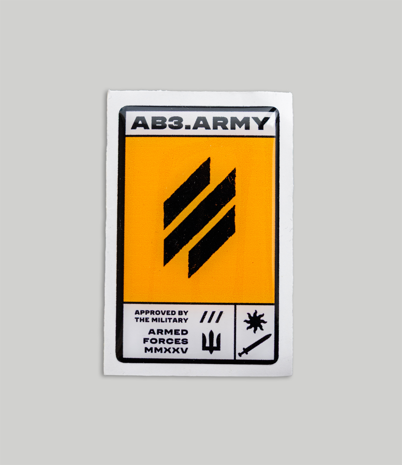 Sticker Ab3 Army Sandpaper Resin