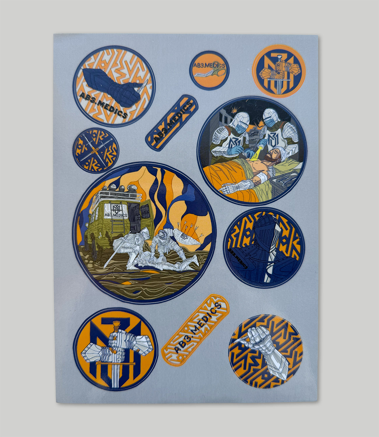 Sticker Pack AB3 MEDICAL SERVICE “Freedom isn't given—it's fought for”